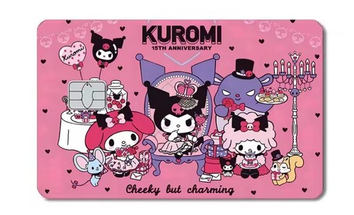 Sanrio kuromi carta credito - kuromi,