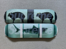 Supreme Damien Hirst Skateboard Deck Set SS25 Squalo Pecora Nuovo IN MANO