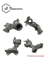 COLLETTORE CARTER DI SCARICO TURBO FIAT 500 PANDA PUNTO TWIN AIR DOPPIO FORO