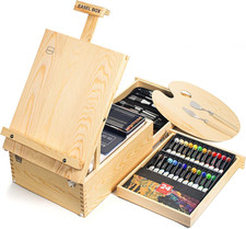 Cavalletto Da Tavolo, Cavalletto in Legno Regolabile Cavalletto Valigia Con 55 P