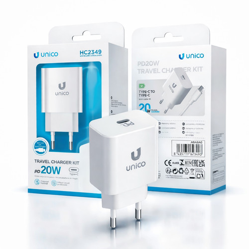 Unico caricatore usb 20w - unico,