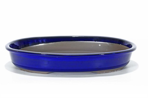 Vaso bonsai ovale - , smaltato
