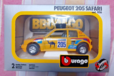 BURAGO BBURAGO PEUGEOT 205 SAFARI COD. 0116 DIE CAST 1/25 NEW IN BOX PERFETTO