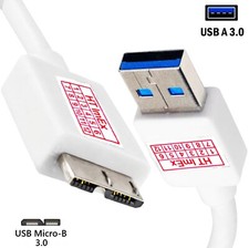 Cavo dati USB 3.0 bianco per