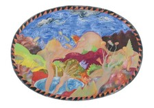 ALINARI Luca  "Paesaggio" olio su tavola di legno cm. 125x91- arte contemporanea