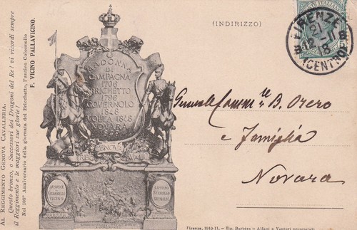 Cartolina militare monumento - militare, ,monumento