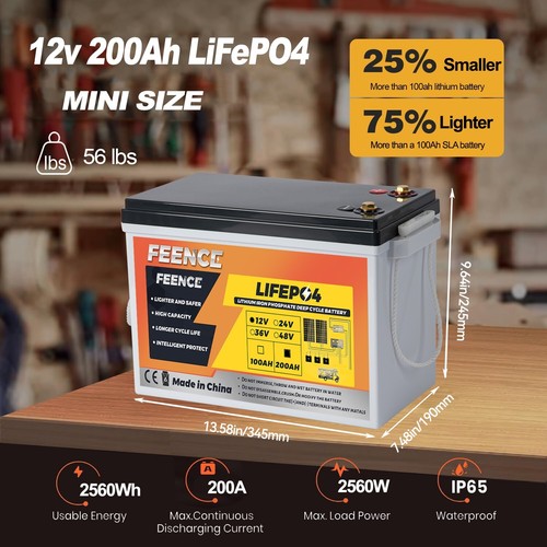 Feence lifepo4 mini size 12v - feence,