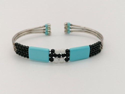 Bracciale turchese onice - bracciale,