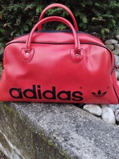 Borsa sportiva Adidas vintage arancione nera / Adidas vintage sports bag