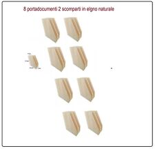 8 porta documenti in legno