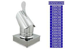 ALLINOX Terminale Gallo Acciaio Inox Canna Fumaria Comignolo Base Quadra