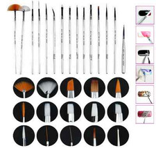 Kit 15 pennelli professionali estetista Manicure pedicure ricostruzione gel UV