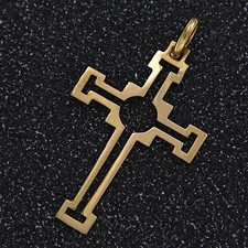 Ciondolo Croce in ORO Giallo