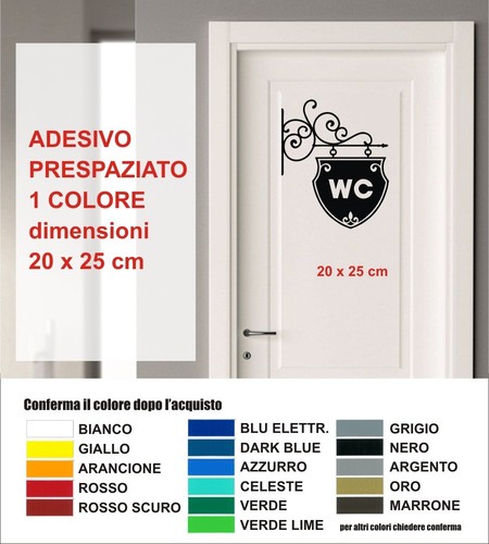 Adesivo stickers toilet - wc,