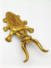 SCARABEO FERMA PORTA VINTAGE IN OTTONE