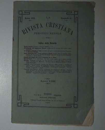 Rivista cristiana periodico - la,