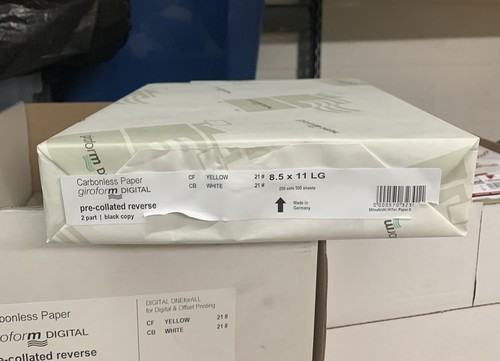 Carta vuota senza carbonio - , 8,5