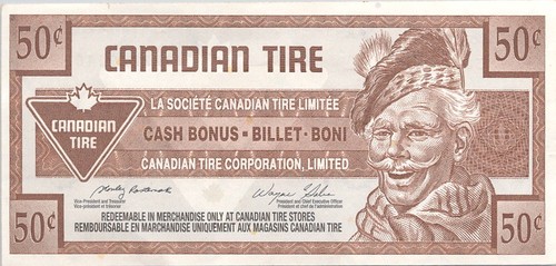 Vintage canadian tire cent - 50,