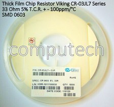 25 pezzi 33Ohm 1/10W 5%