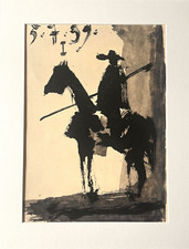 Pablo Picasso - Don Chisciotte - Litografia vintage originale - 1961.
