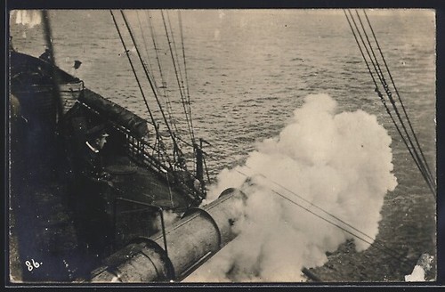 Nave guerra cannone è - ak, guerra,