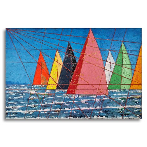 Quadro astratto tela majer - su,