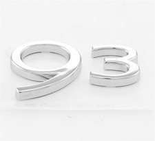 EMBLEMA POSTERIORE ORIGINALE SAAB 9-3 "9-3" 5 PORTE 2006-2012 - NUOVO 12795674