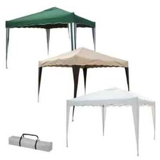 Gazebo Pieghevole 3x3 in metallo e tessuto completo di borsa trasporto Verdelook