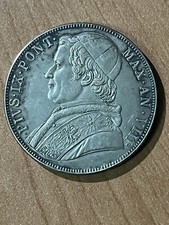 Stato Pontificio 5 Lire Pio IX