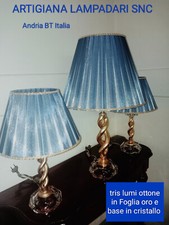 TRIS LUMI CLASSICI OTTONE IN