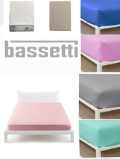 LENZUOLA SOTTO con Angoli Elastici Fissi-BASSETTI-Linea Pop Color-PURO COTONE-