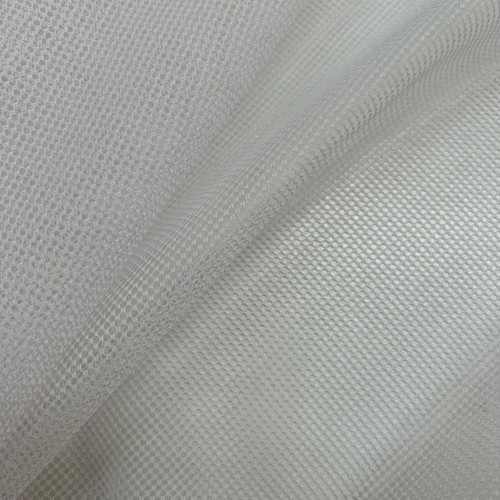 Tessuto tulle cotone bianco - tulle,
