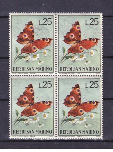 Francobolli san marino - francobolli, 1963