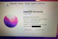 Apple MacBook Air 2017 13,3
