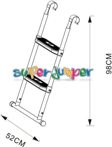 Scala per trampolino con - per, cm