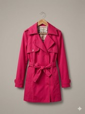 Autentico trench corto rosso