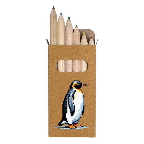 Pixel style king penguin - 6,