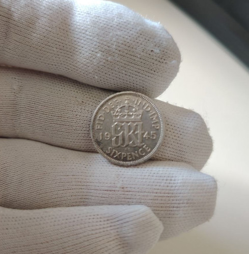 Regno unito sixpence - sixpence, 1945