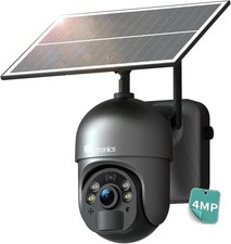 Ctronics 4G Telecamera di Sorveglianza da Esterno Senza Fili 4MP Pannello Solare