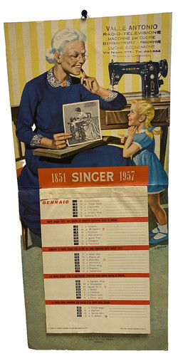 Calendario singer cucire - calendario,
