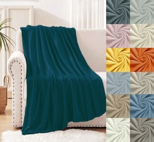 Plaid Coral Pile Morbido Caldo Vari Colori Una Piazza e Mezza Matrimoniale