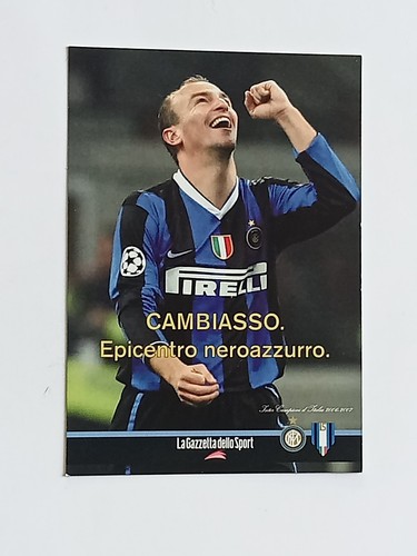Cartolina inter cambiasso - cartolina,