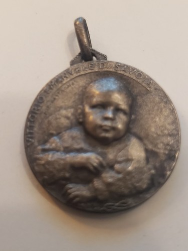Medaglia argento nascita - argento,