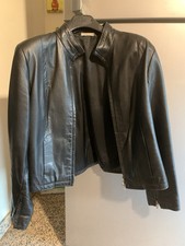 Giacca In Vera Pelle Nera