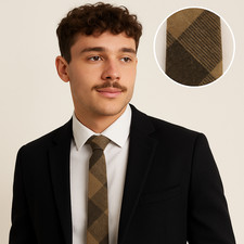 Cravatta Slim In Lana Per Uomo