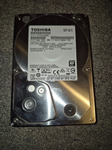 Toshiba 7200 rpm - tb,, 3,5"