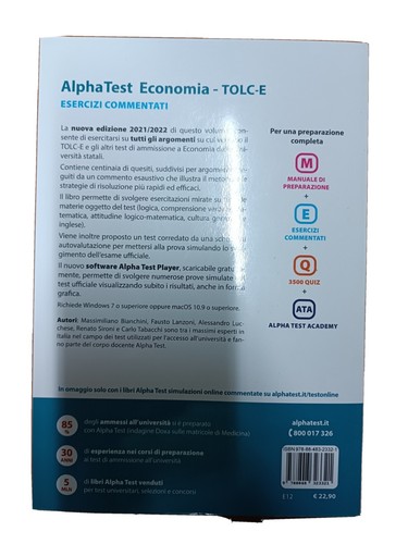 Alpha test economia - ,