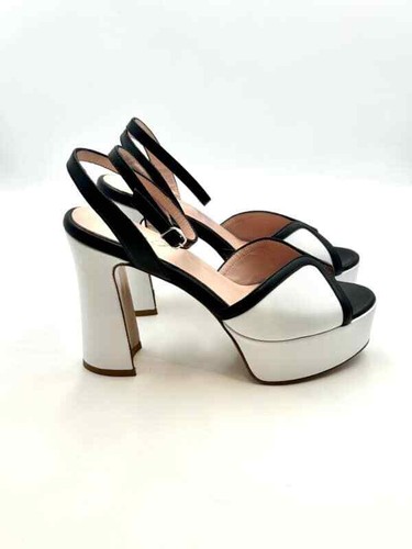 Sandalo anna pelle bianca - pelle,