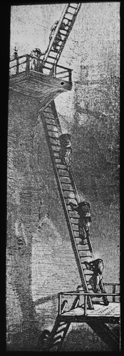 Mining bringing coal up from - :,