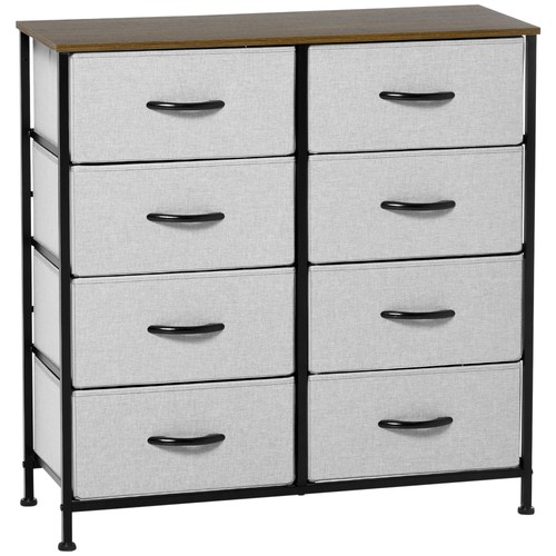 Homcom drawer fabric chest - homcom,
